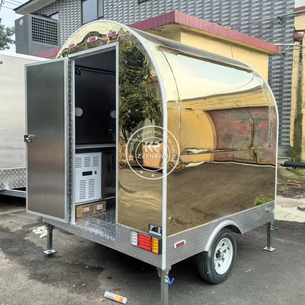 2025 Customized Fiberglass Food Trailer Vending Cart Small Food Trailer For Sale