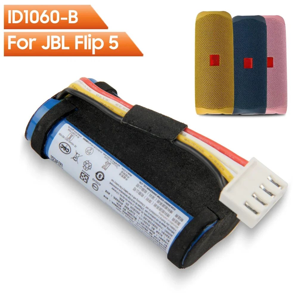 Original Replacement Battery ID1060-B For JBL Flip 5 Flip5 Bluetooth Audio Outdoor Speaker Authentic Rechargable Battery 4800mAh