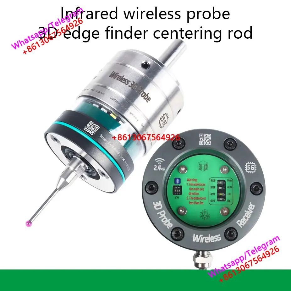 

GP-800 2025 Latest 2.4G Wireless Probe Tool for CNC Machining Center 3D Edge Finder Centering Rod Replacement Renishaw Marposs