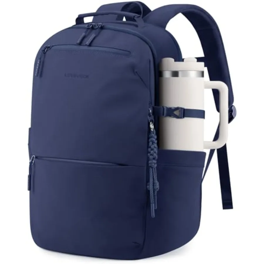 

Laptop Backpack for Women Men with Giant Tumbler Holder - Work Computer Travel Backpack with Laptop Compartment Water Resistant