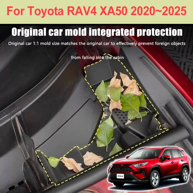 

2pcs For Toyota RAV4 XA50 2020-2025 Car Front Engine Compartment Filter dust-proof Cover Water Tank Protective Net Accessories