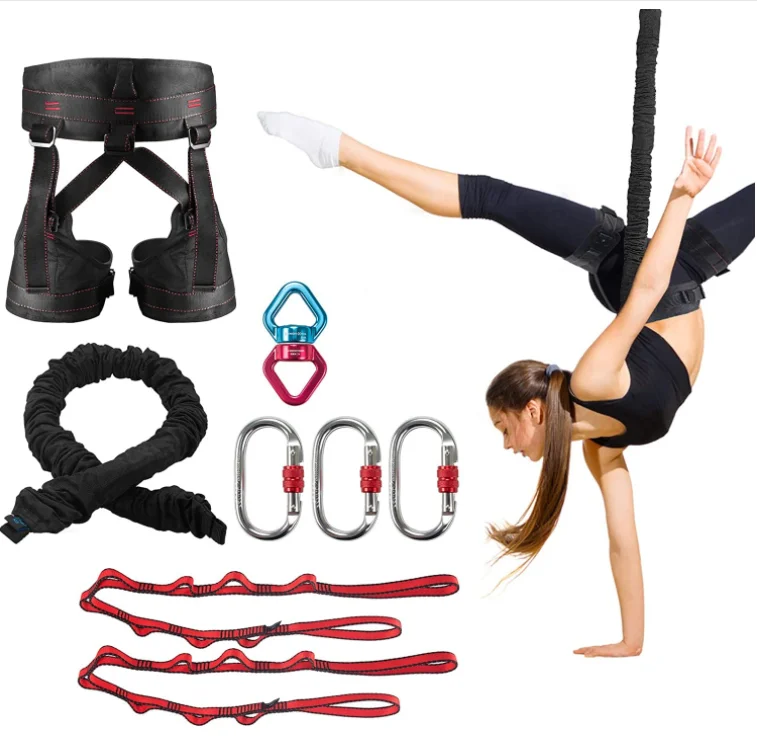 

Home Gym Fitness Bungee Set Yoga air Bungee Cord Kit Bungee Dance 50kg 60kg 70kg 80kg 90kg 100kg 110kg 120kg 140kg