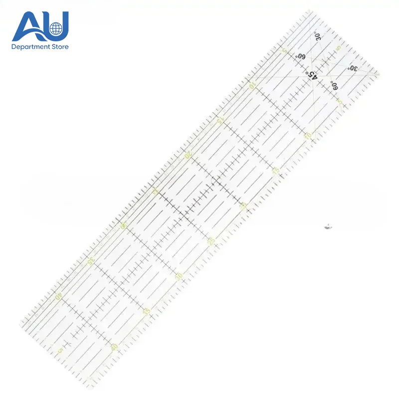 30/45/60cm Quilting Sewing Patchwork Ruler Cutting Tool Thick Transparent DIY