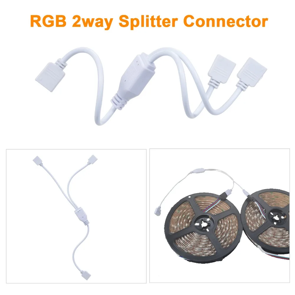 4 Pin LED Strip Connector Kit RGB 10mm Width LED Strip Connector T/L Shape Quick Splitter Corner Connector For LED Light Strip