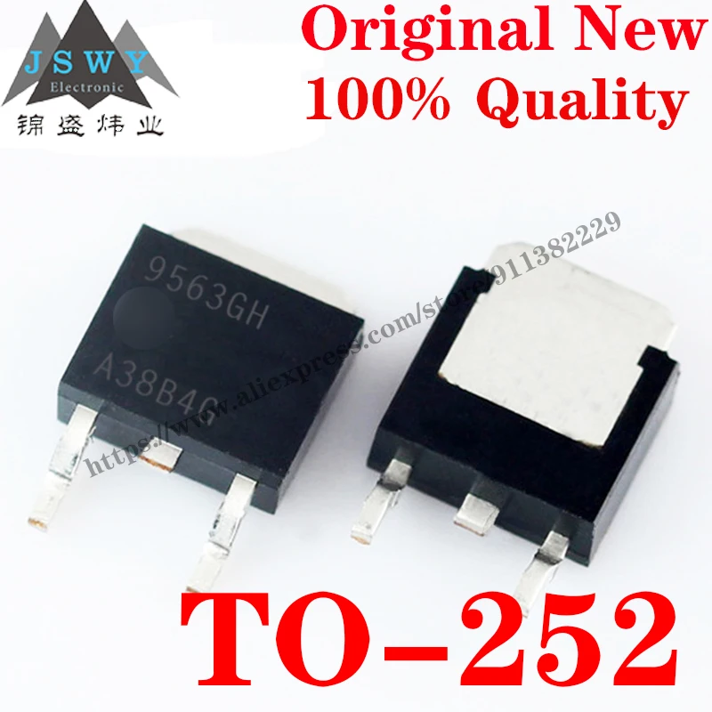 10~100PCS AP9563GH-HF TO-252 Discrete Semiconductor Transistor MOSFET IC Chip the for module arduino nano Free Shipping 9563GH