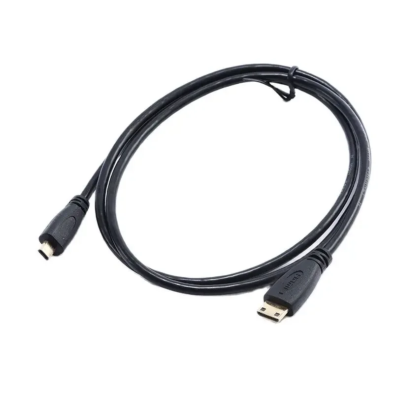 Micro HDMI Mini HDMI-compatible To Micro HDMI-compatible Connection Cable HD Video Mini HD Conversion C-D Cable 0.3m 1m 1.8m