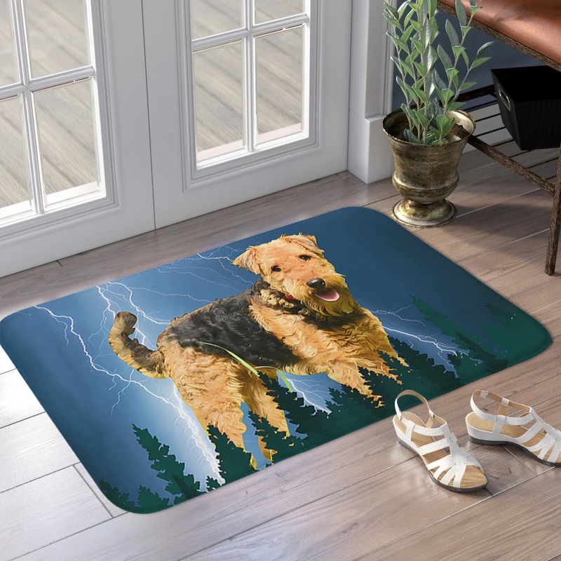 Chihuahua Dog Porch Foot Mat Non-slip Entrance Door Doormat Balcony Hallway Floor Carpet Slip-resistant Home Bedroom Bath Rug