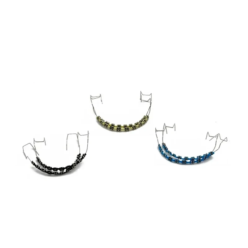 1 Stück Hosenträger Dekoration Kette Dental Kieferorthopädische Temporäre Zubehör Hosenträger Box Oral Hosenträger Mode Dekoration