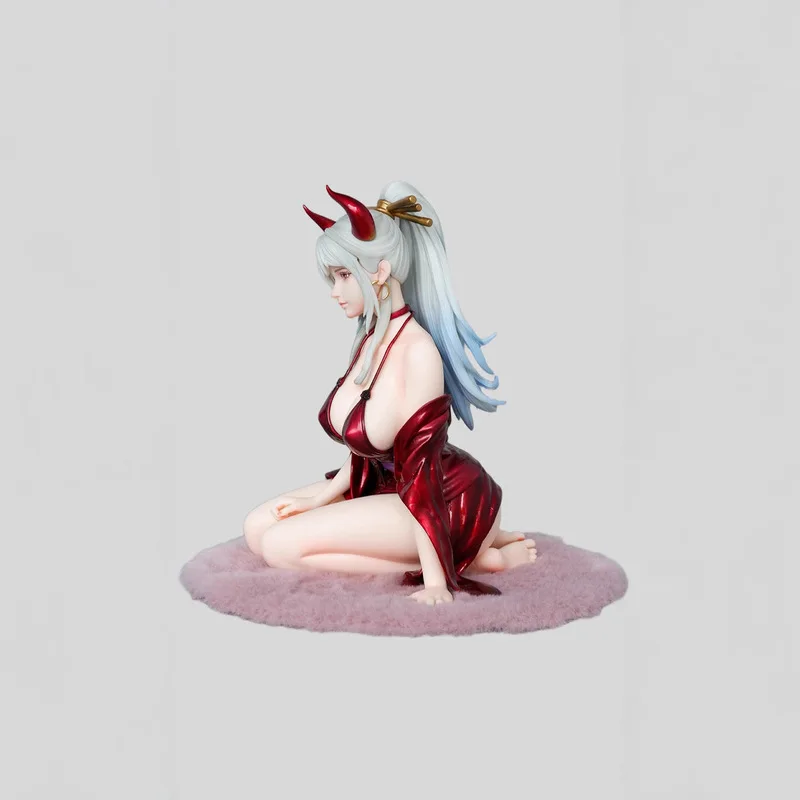 Figurka One Piece 17,5 cm w kimonie, Daiwa Kaido siedząca, piękna dziewczyna Daiwa, dwukolorowa figurka anime, model, ozdoba na biurko, prezent.