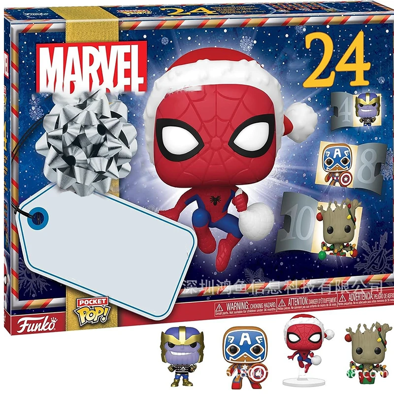 Spider-Man Advent Calendar Countdown Character Toy Model Character Collection Super Heroes  Figures Toy Christmas Gifts