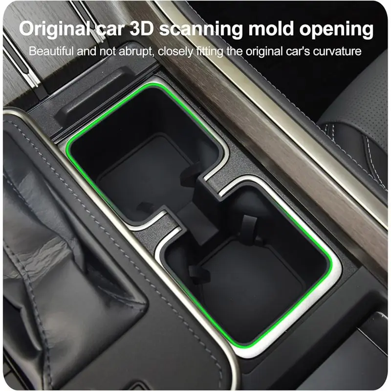 Center Console Cup Holder For Lexus GX 550 2024 Silicone Protection Pad Center Console Liner Interior Accessories