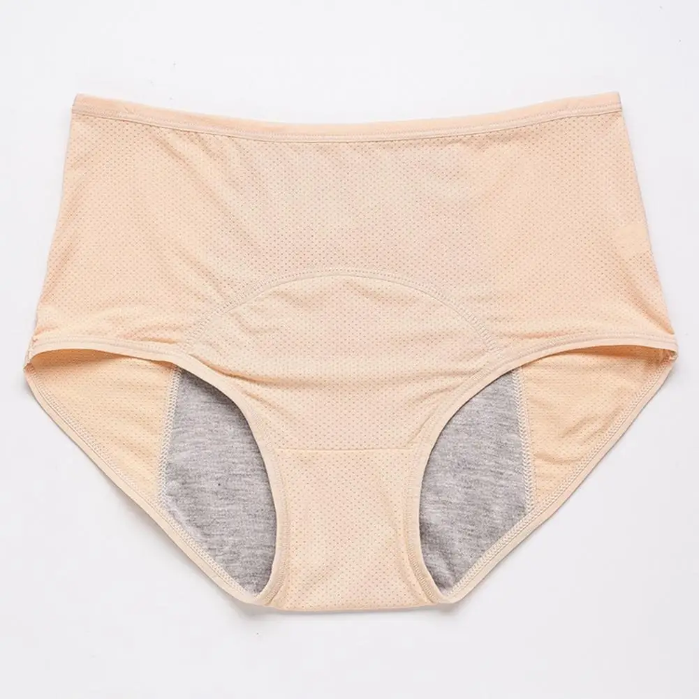 Menstrual Panties Leakproof Breathable Menstruation Briefs Oversize Mid Rise Stretchy Menstrual Women Briefs Menstrual Underwear