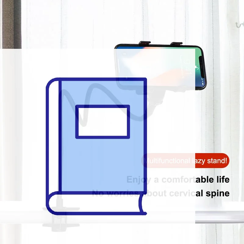 

Mobile Phone Holder Flexible Adjustable Cellphone Holder Clip Support Telephone Home Bed Desktop Mount Bracket Smartphone Stand