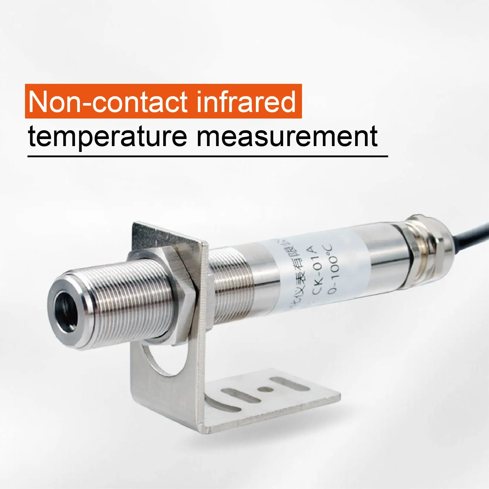 Rs485 Output Infrared Temperature Sensor Non-contact Industrial Probe High Precision Digital Transmitter Fixed