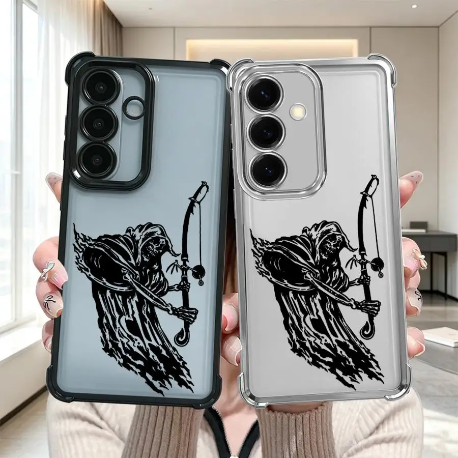 Deer Bow Fishing Graphic Phone Cover Case for Samsung Galaxy A25 A33 A37 A26 A57 A24 A16 A15 A21s A27 A13 A52 A17 A35 A36