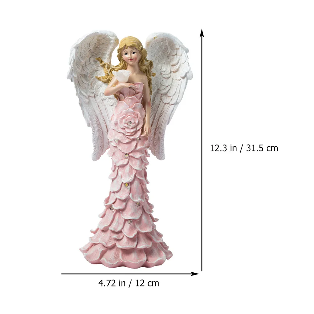 Hars Engel Zonne-energie Lamp Outdoor Tuin Standbeeld Creatief Zonne-licht Gazon Patio Tuin Decor Licht Versiering