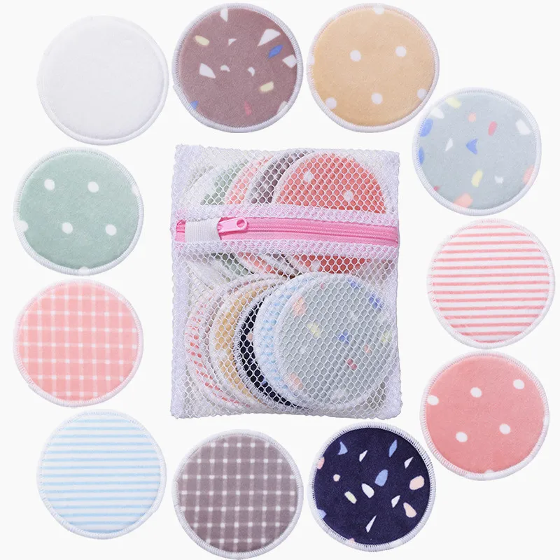 2022 Reusable Makeup Remover Pads Washable Cotton Facial Skin Eyelashes Care Cleaner Bamboo Fiber Cloth Nursing Pad Lazy Puff