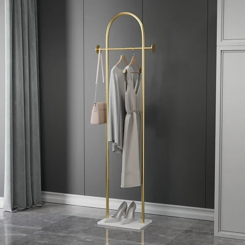 

Creative Light Luxury Coat Stand Household Floor Clothing Rack Simple Slate Hanging Clothes Rack Hanger In The Hallway Hangers