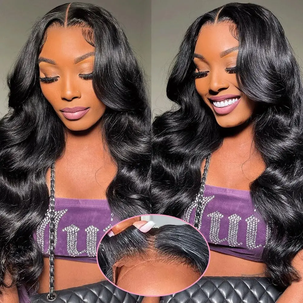 Glueless Preplucked Human Wigs Ready To Go 30Inch Body Wave Human Hair Wig Wear And Go 5x5 Hd Lace Closure Wig On Sale Clearance