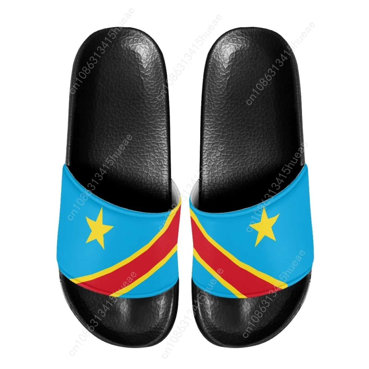 Pantofole da casa con stampa bandiera della repubblica del Congo antiscivolo Casual Outdoor Slides moda comode scarpe da spiaggia per le donne Zapatos