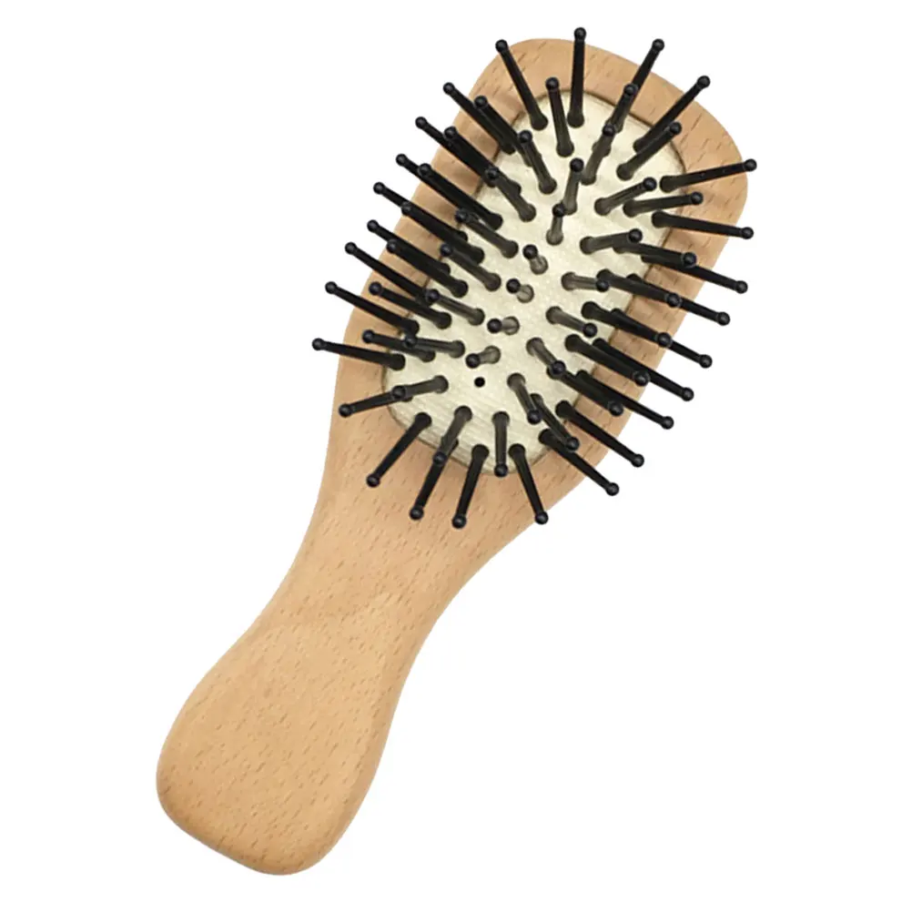

Portable Comb Mini Hair Brush for Curly Thick Hair Detangler Wooden Travel Combs Child Home Small Pocket