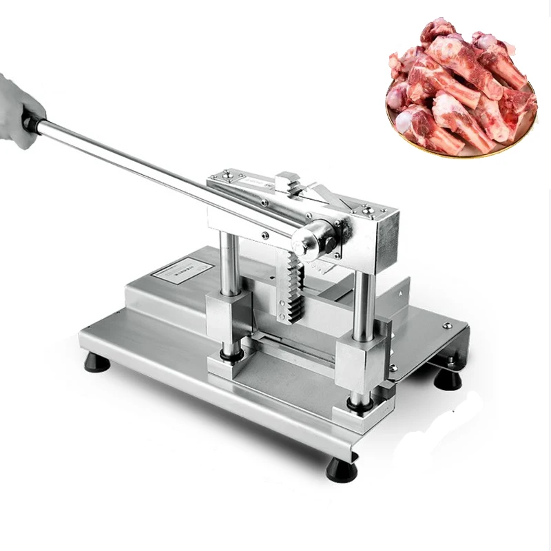 Bone Cutting Machine For Ribs Trotters Beef Bones Frozen Meat Guillotine Machine Commercial Household Bone Saw Machine