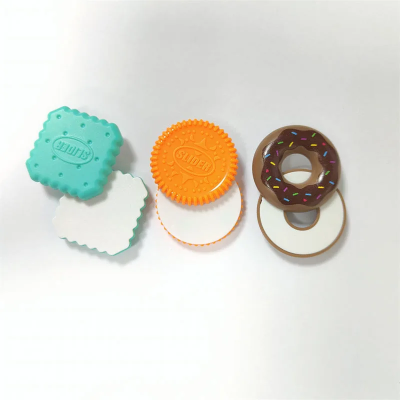 Cute Magnetic EDC Fidget Stress Relieving Biscuits Push Cards Fingertip Sliders Stress Relief Toys for Adults and Children