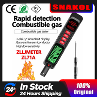 New Gas Leak Detector Combustible Natural Co2 Flammable Alcohol LPG Methane Analyzer Rechargeable Buzzer Alarm PPM LEL Tester