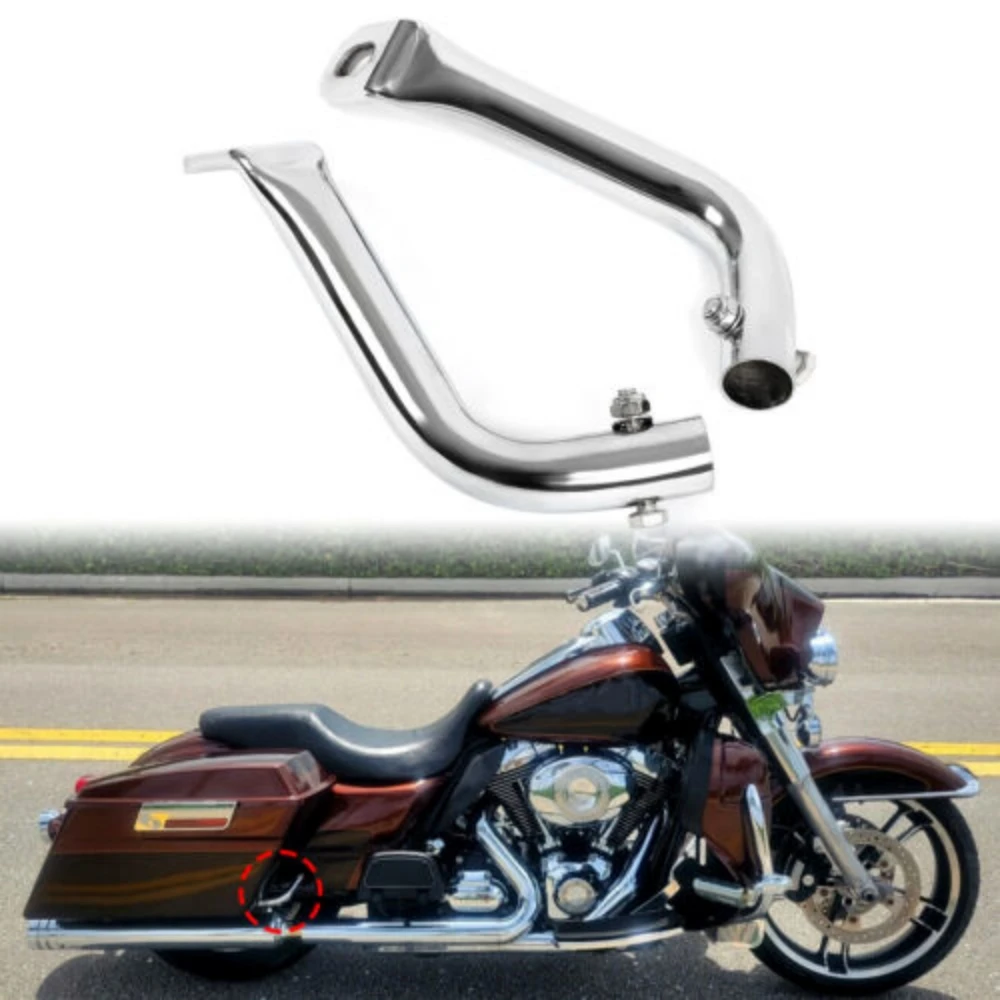 

Motorcycle Silvery Pair Saddlebag Guard Eliminator Support Bracket For All Harley Davidson Touring Models From 1993-2013