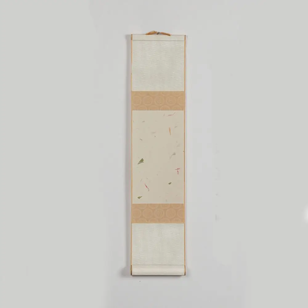 Painting Drawing Paper Vintage Rice Paper Scroll Blank Hanging Scroll Chinese Style Mini Blank Trumpet Scroll Hand-rolled
