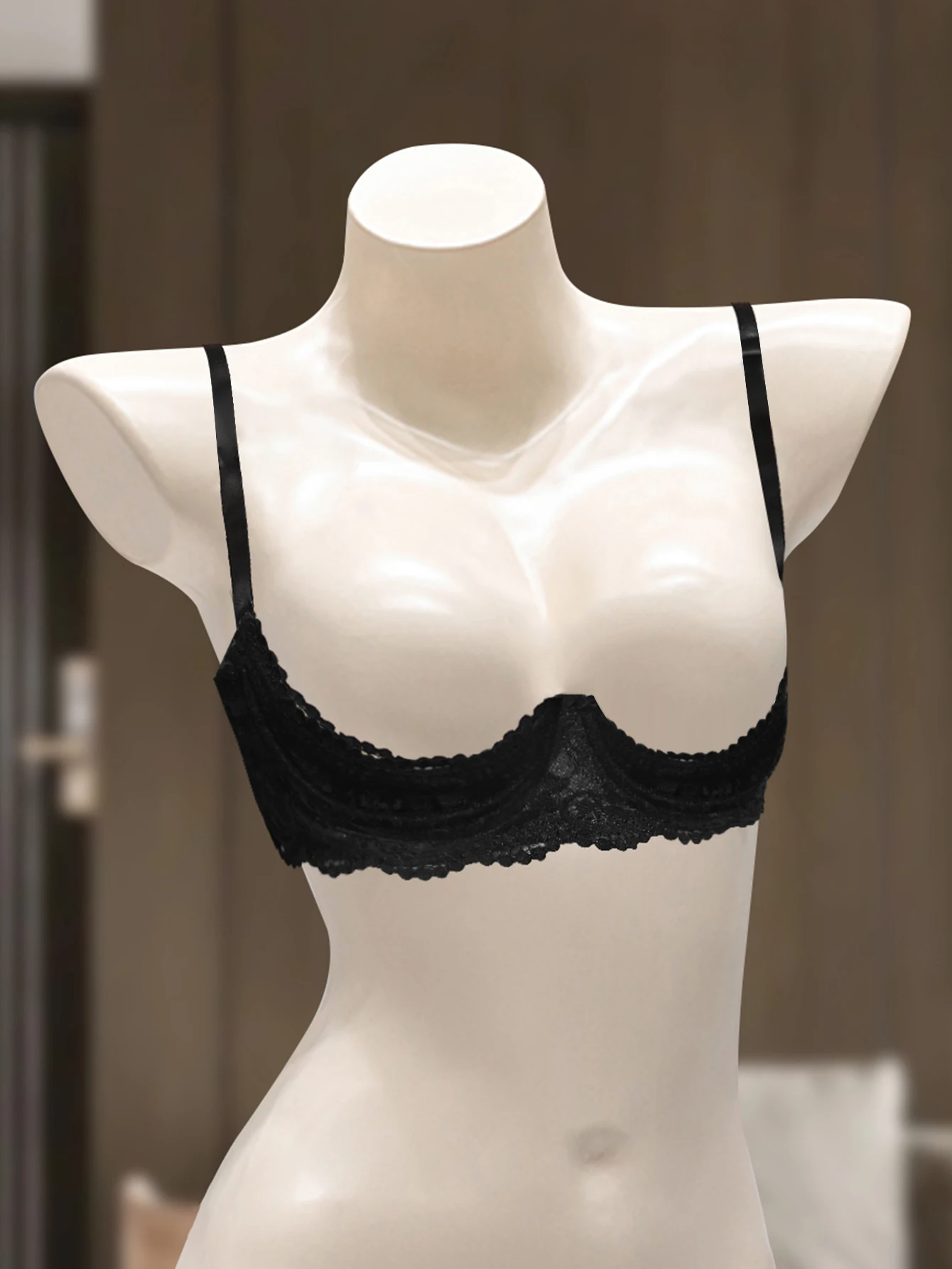 Varsbaby Women Sexy Lace Bra Cutout Erotic Hollow Out Adjustable Bra Lady Open Cup Bra Underwear Top Lingerie