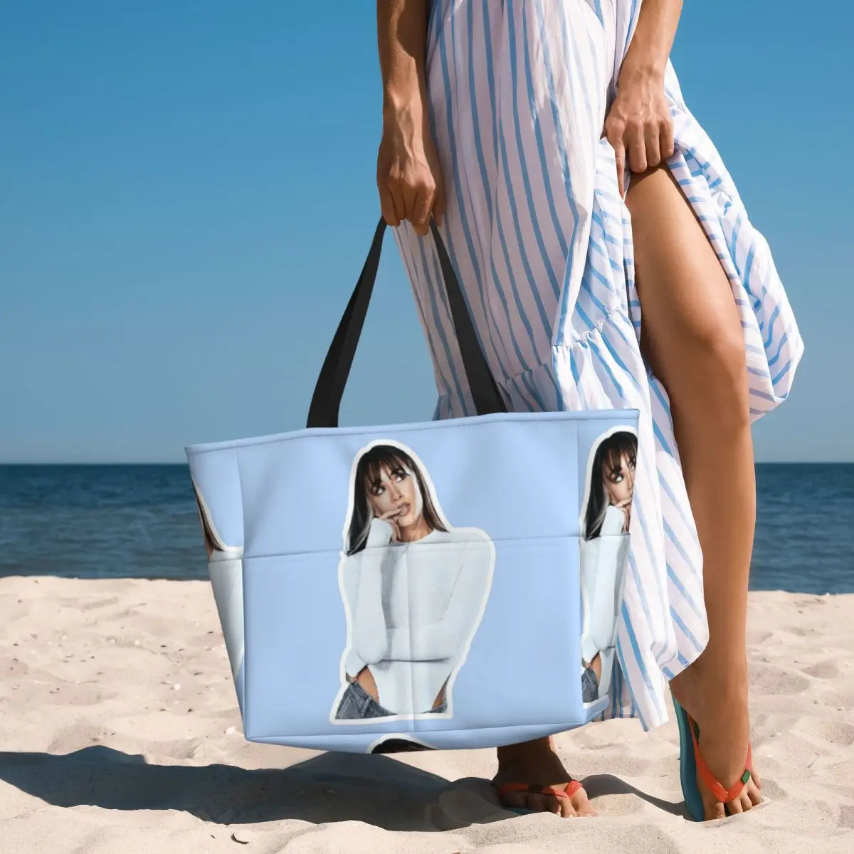 

Aitana Ocana Singer Пляжная большая сумка Спортивный тренажерный зал Йога Duffle Большая большая сумка Женская дорожная сумка Сумка для фитнеса