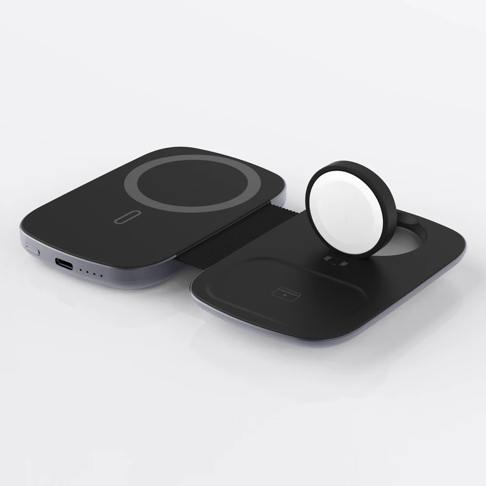 

Most Popular Foldable 3 in 1 Wireless Charger Fast Charging Stand Dock Phone PD20W &15W Fast Charging Station Wireless Charger
