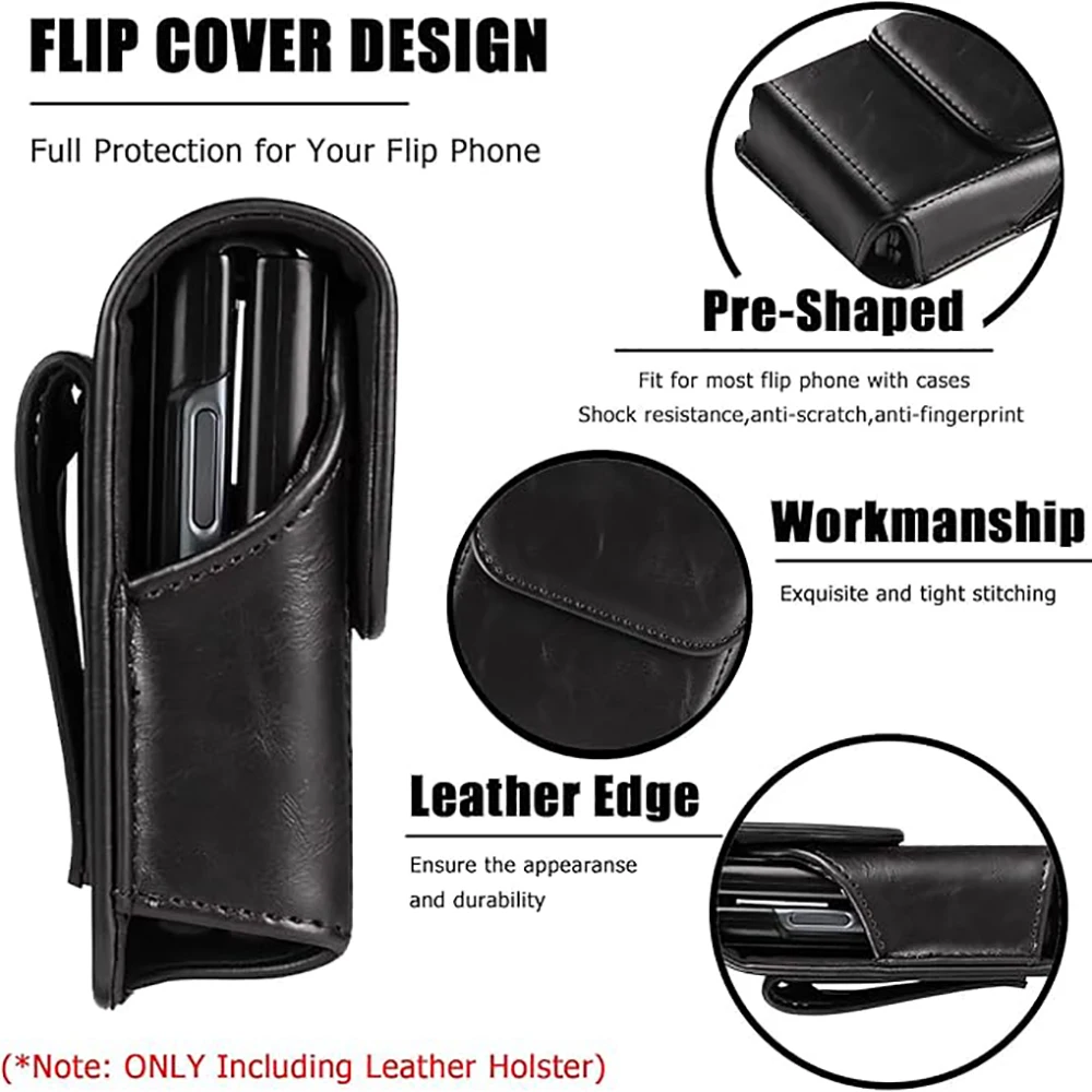 حقيبة خصر لهاتف Moto razr 60 Ultra/ZFlip4/P50 PocketS - حقيبة هاتف قابلة للطي مقاومة للماء ومقاومة للاهتراء، حمالة متعددة الجيوب قابلة للتعديل #6