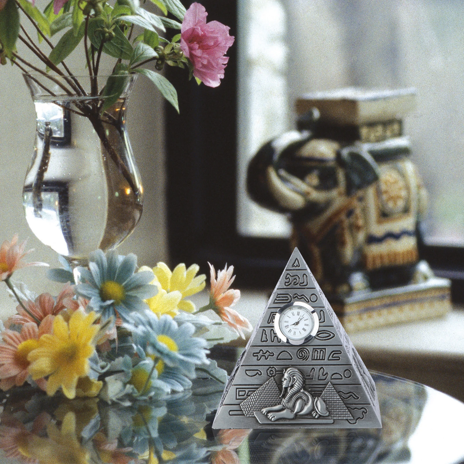 

Grey Color Decor Home Statue Figurine Ornaments Egyptian Halloween Decorations Party for Style