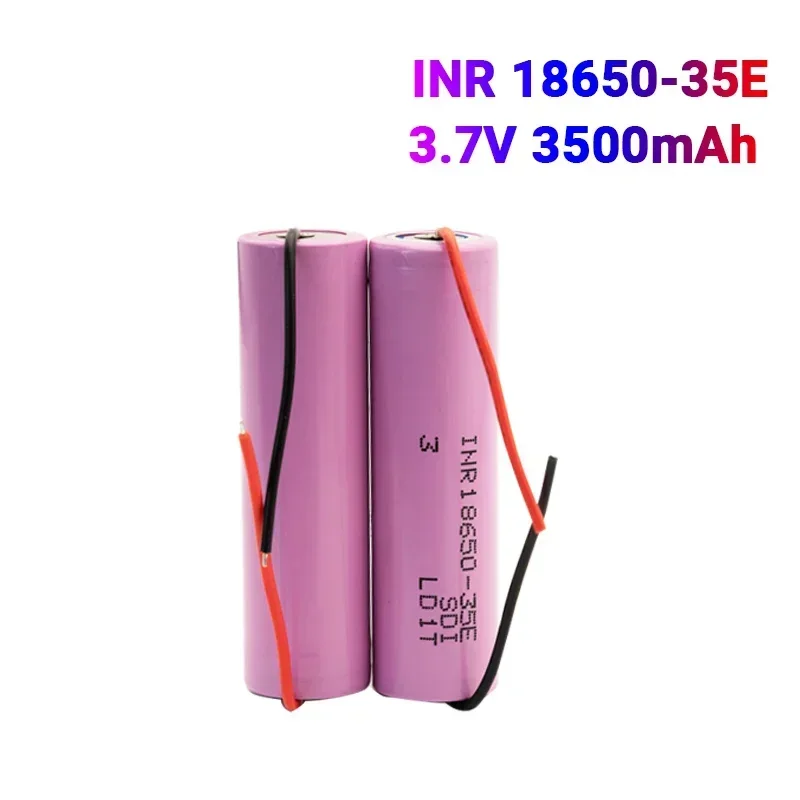 2023 New 2-20pcs Original 18650 Battery 3500mah 3.7V Lithium Battery INR18650 35E 3500mah Suitable For Flashlight Battery DIY