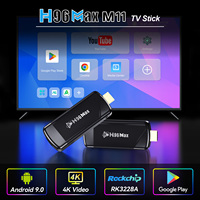 H96 MAX M11 Mini TV Stick 4K Video Decoding Android 9.0 Rk3228A Quad core CPU WIFI4 1g8g/2g16g Smart TV Box Home Tvbox Media