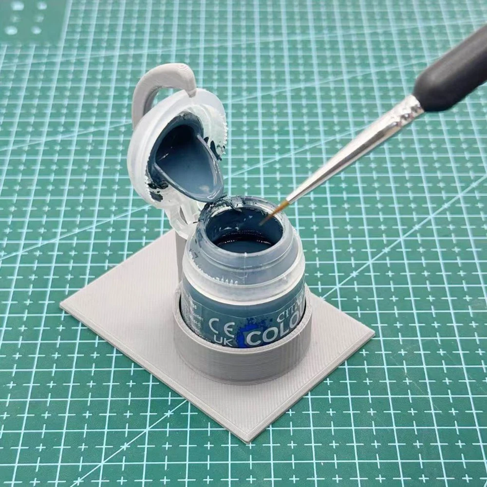 Paint Pot Holder Paint Bottle Holder Lid Keeper Stabilizer Holds Lid Open Organizer For Miniature Painting Model Hobby Tool 1pc