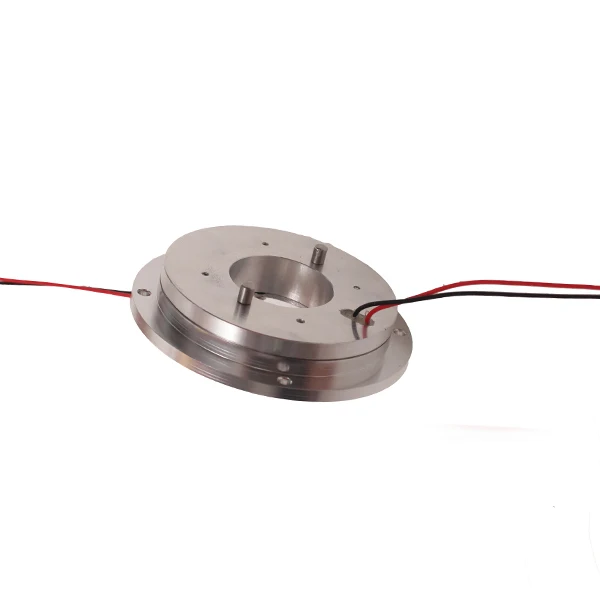 Through bore pancake slip ring,2 Channel 2A via 30mm ,for Rotary Table