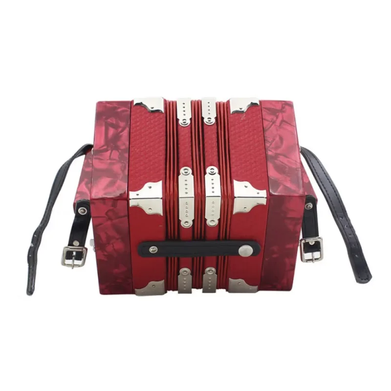 New Hexagonal Accordion 20 Keys 40 Tones Accordion Children Adult Beginners Playing Accordion Keyboard Musical Instrument