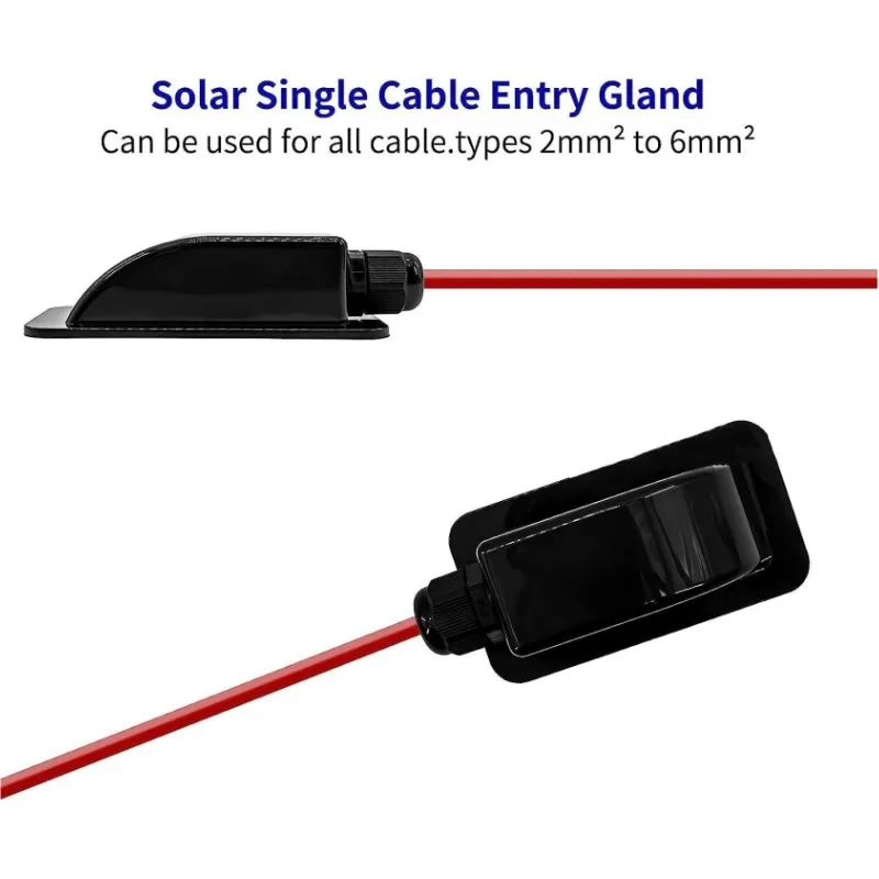 Caravan Solar Car Junction Box Cable Entry Gland Box Roof Wire Entry Cable Connector Holder for RV Yacht Motorhomes