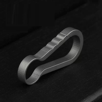Titantium Carabiner Keychain Daily Multi-Functional Portable Carabiner Keyring for Outdoor Use  Keyring EDC Tool