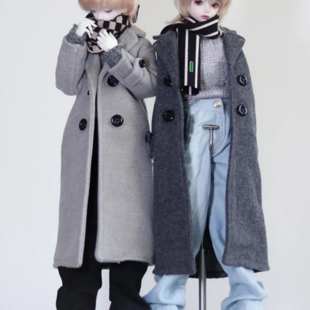 bjd doll clothes suitable for 1/4 size long loose wool coat coat multi-color optional doll accessories