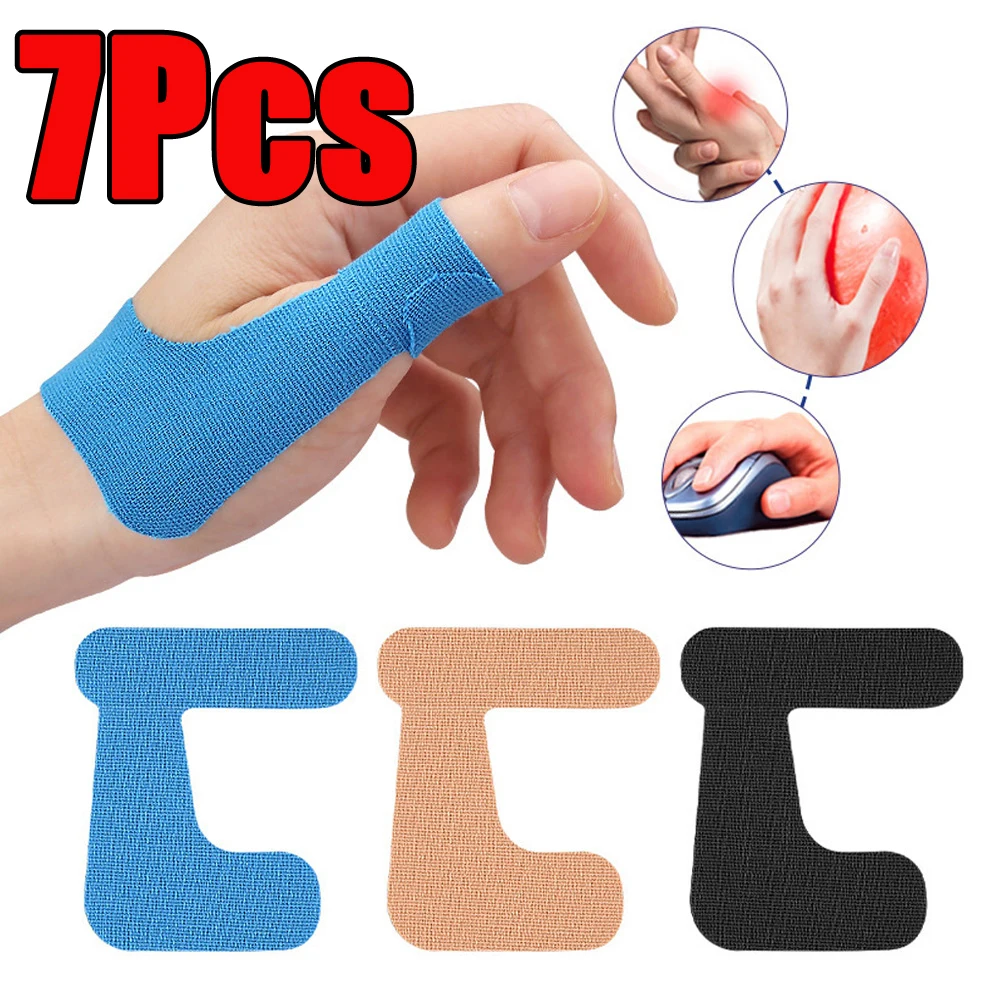 7Pcs Hand Wrist Tendon Sheath Patches Protective Sticker For Thumb Finger Protector Brace Pain Relief Therapy Arthritis Plaster