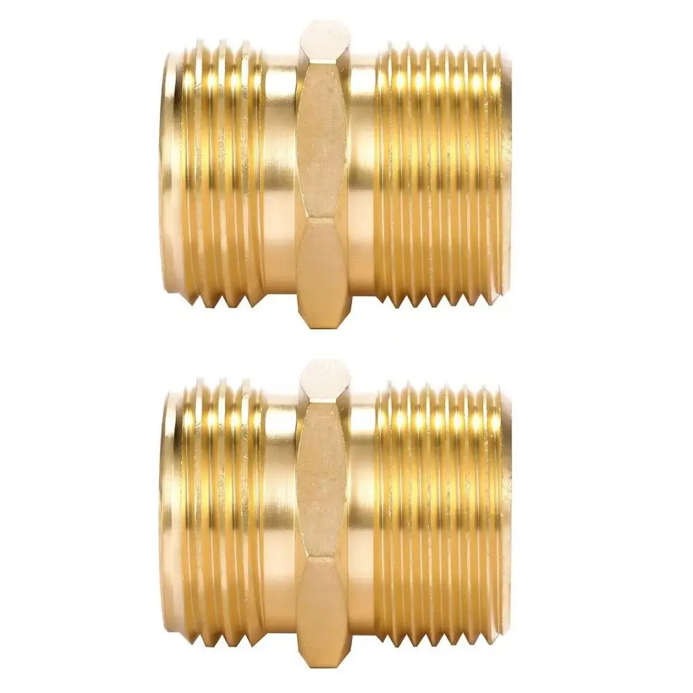 Reliable Brass Hose Fitting 3 4 GHT To 1 2 NPT Thread Adapter Heavy Duty Metal Connector For Garden Watering Tool