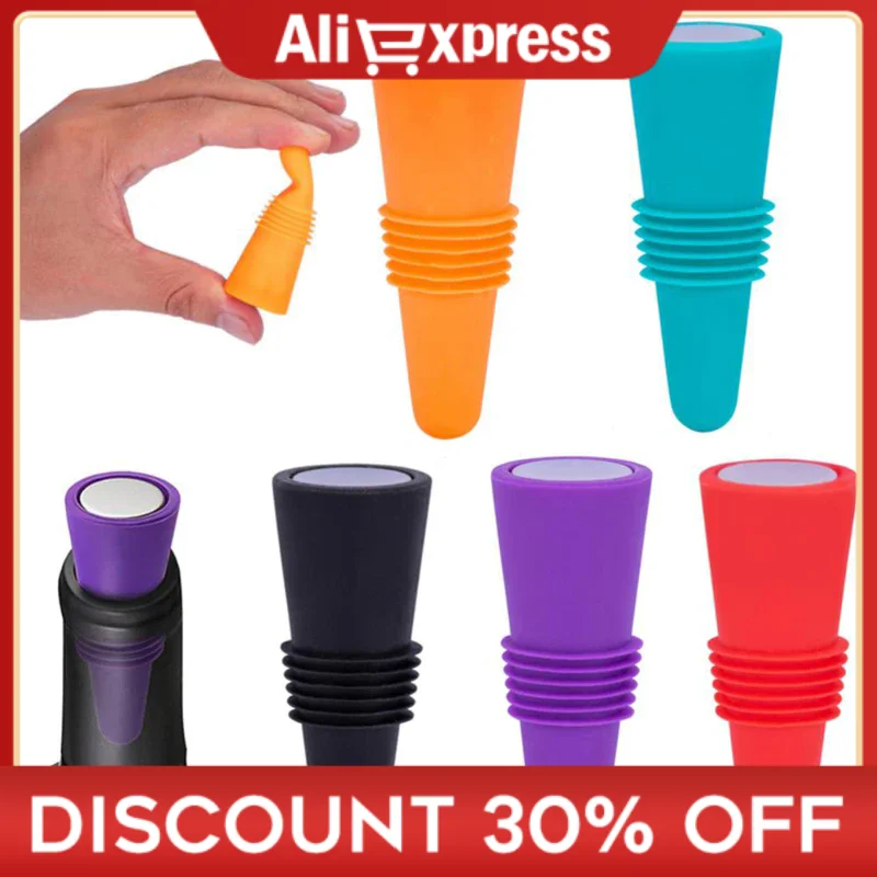 

1-3 шт., Силиконовая пробка для бутылок вина