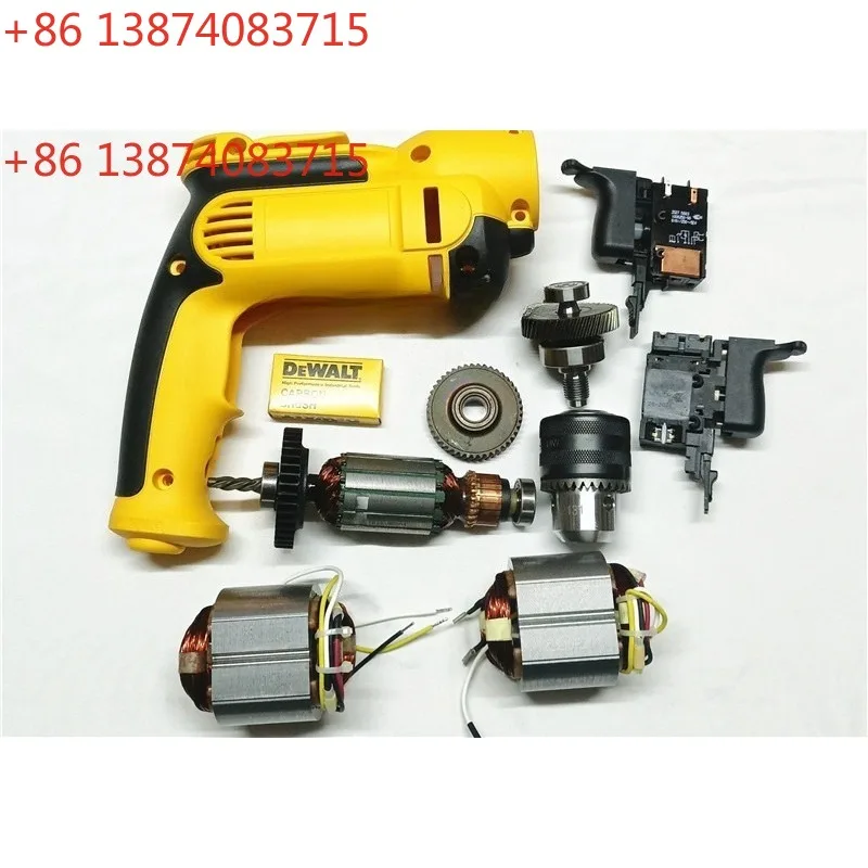 DWD112E, Hand Drill Rotor Stator Switch Gear Spindle Housing Carbon Brush, Accessories