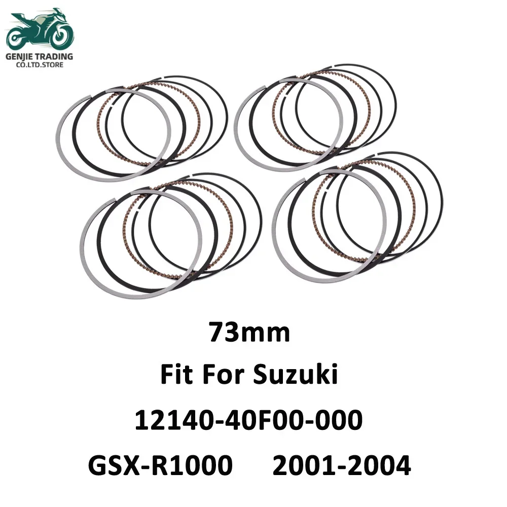 

4pc 73mm Motorcycle Engine Cylinder Piston Rings Set for Suzuki GSX-R1000 GSXR1000 GSXR 1000 2001 2002 2003 2004 12140-40F00-000