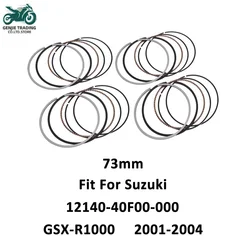 4pc 73mm Motorcycle Engine Cylinder Piston Rings Set for Suzuki GSX-R1000 GSXR1000 GSXR 1000 2001 2002 2003 2004 12140-40F00-000