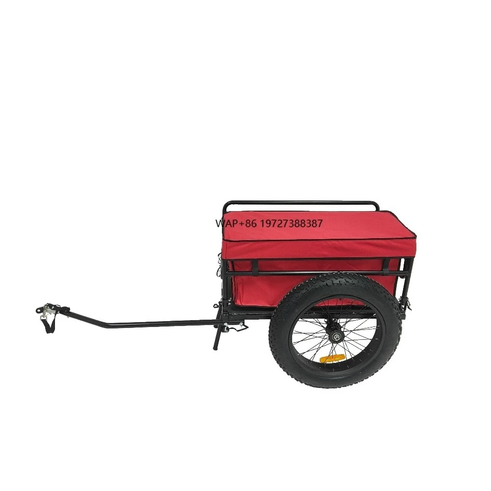 

Outdoor Beach Factory Direct Wholesale Beach Trailer Bicycle Cycle Bike Cargo Trailer Camping Transport Trailer